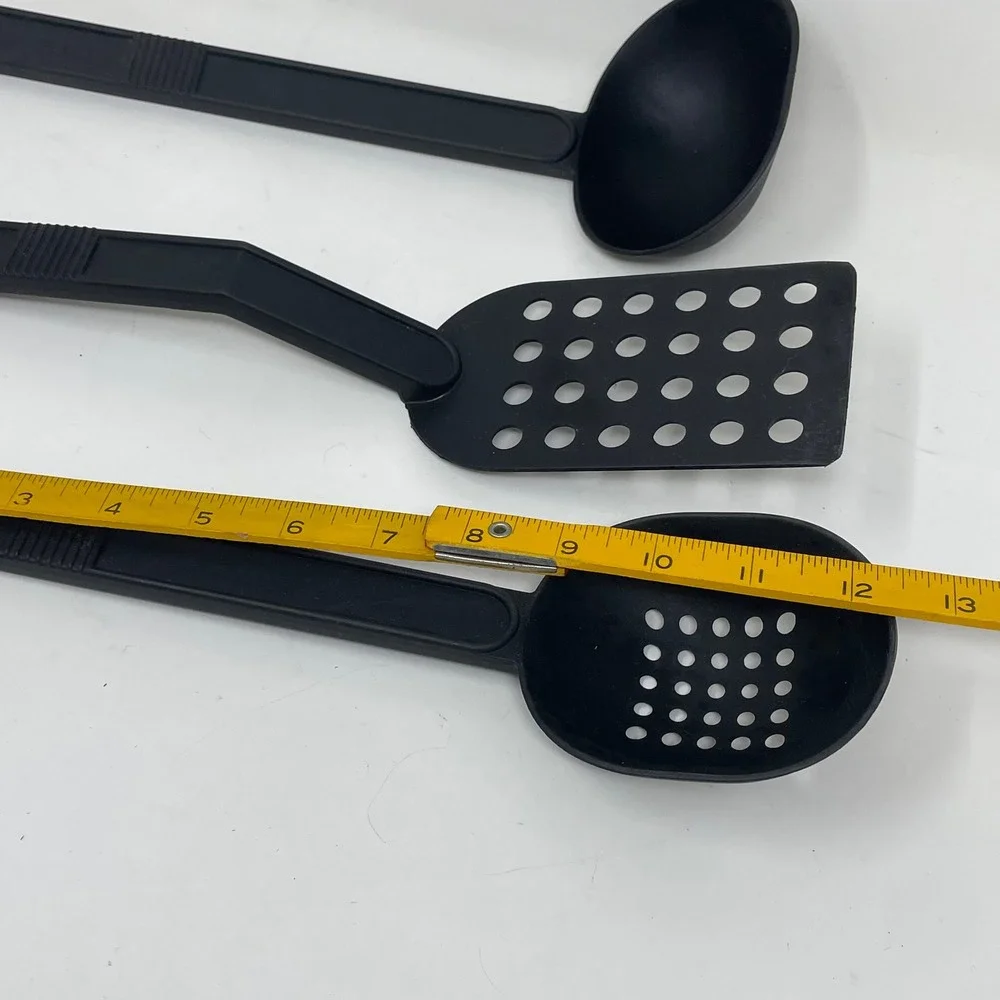 T-Fal 3 Piece Black Nylon Kitchen Utensil Set Spatula Slotted Spoon Ladle Canada